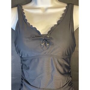 Kona Sol One-Piece Swimsuit New with Tags Size Small (4-6) Black